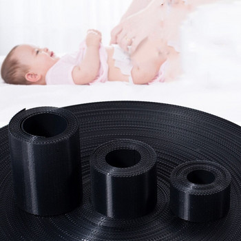 Αυτοκόλλητο 20/25/30/38/50mm Super Thin Soft Baby Tape Μαύρο Λευκό Παιδικές ταινίες με τσέρκι και γάντζο Αξεσουάρ ραπτικής αυτοκόλλητης στερέωσης