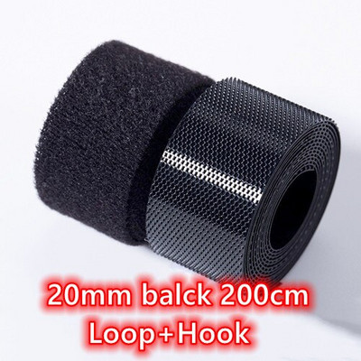 20/25/30/38/50mm Super subțire, moale, bandă autocolantă pentru copii, alb, negru, pentru copii, benzi cu cerc și cârlig, dispozitiv de fixare adeziv, accesorii de cusut