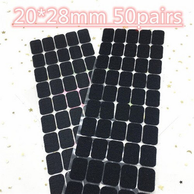 Цветен квадратен кръгъл стикер 10 мм точки 20*28 мм самозалепваща се лента за закопчаване Кука и примка Силно лепило Klitterband