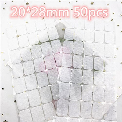 Цветен квадратен кръгъл стикер 10 мм точки 20*28 мм самозалепваща се лента за закопчаване Кука и примка Силно лепило Klitterband