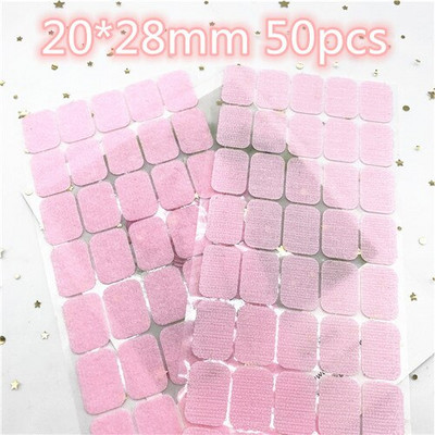 Цветен квадратен кръгъл стикер 10 мм точки 20*28 мм самозалепваща се лента за закопчаване Кука и примка Силно лепило Klitterband