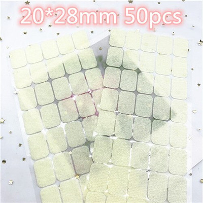 Цветен квадратен кръгъл стикер 10 мм точки 20*28 мм самозалепваща се лента за закопчаване Кука и примка Силно лепило Klitterband