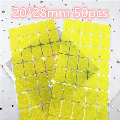 Цветен квадратен кръгъл стикер 10 мм точки 20*28 мм самозалепваща се лента за закопчаване Кука и примка Силно лепило Klitterband