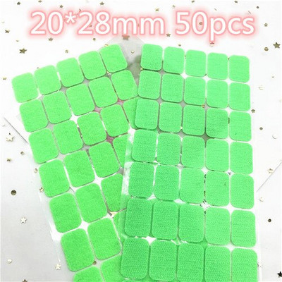 Цветен квадратен кръгъл стикер 10 мм точки 20*28 мм самозалепваща се лента за закопчаване Кука и примка Силно лепило Klitterband