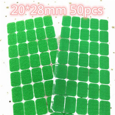 Цветен квадратен кръгъл стикер 10 мм точки 20*28 мм самозалепваща се лента за закопчаване Кука и примка Силно лепило Klitterband