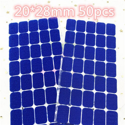 Цветен квадратен кръгъл стикер 10 мм точки 20*28 мм самозалепваща се лента за закопчаване Кука и примка Силно лепило Klitterband