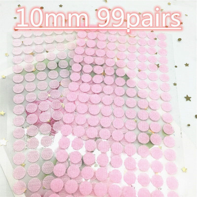 Цветен квадратен кръгъл стикер 10 мм точки 20*28 мм самозалепваща се лента за закопчаване Кука и примка Силно лепило Klitterband