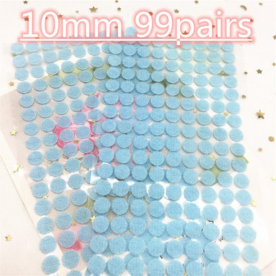 Цветен квадратен кръгъл стикер 10 мм точки 20*28 мм самозалепваща се лента за закопчаване Кука и примка Силно лепило Klitterband