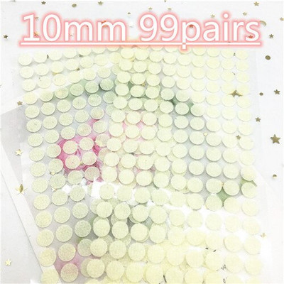 Цветен квадратен кръгъл стикер 10 мм точки 20*28 мм самозалепваща се лента за закопчаване Кука и примка Силно лепило Klitterband