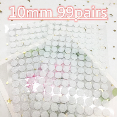 Цветен квадратен кръгъл стикер 10 мм точки 20*28 мм самозалепваща се лента за закопчаване Кука и примка Силно лепило Klitterband