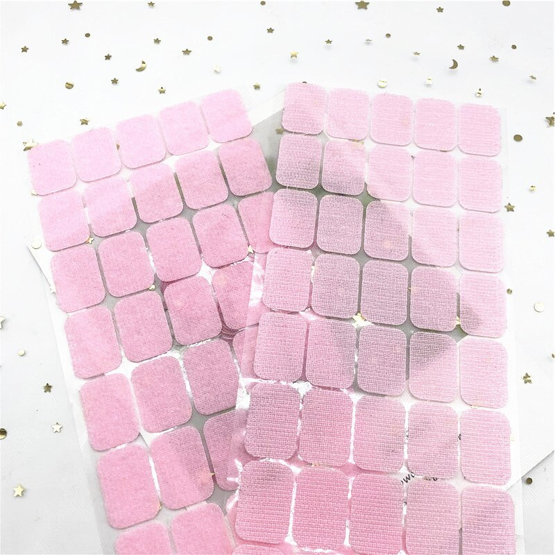 Цветен квадратен кръгъл стикер 10 мм точки 20*28 мм самозалепваща се лента за закопчаване Кука и примка Силно лепило Klitterband