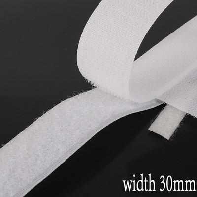2M 16-40mm, alb, negru, buclă cu cârlig, bandă de fixare adezivă, autocolant din nailon pentru bandă magică neadezivă, aprovizionare cu bricolaj