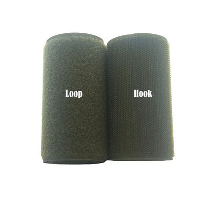 100 mm široka traka za pričvršćivanje kuka i omča traka za pribor za šivanje ogrebotina bez samoljepljive trake za pričvršćivanje popravak cipela zelena maslinasta