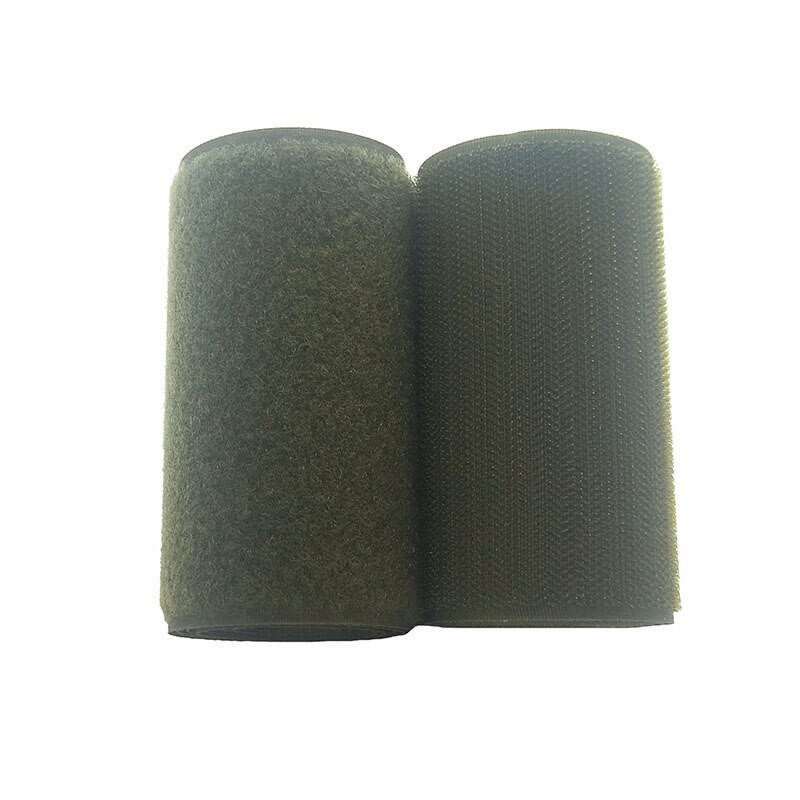 100mm laiad kinnitusdetailid teip konks ja silmus kriimustus õmblustarvikud teip isekleepuva kinnitusvahendita teip jalatsiparandus roheline oliiv