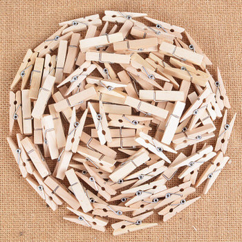 ΝΕΑ Μικρού μεγέθους Μίνι ξύλινα κλιπ 35 χιλιοστά Πολύχρωμα κλιπ Φωτογραφικά κλιπ για σεντόνια DTY Clothespin Craft Decor Clips Καρφάκια