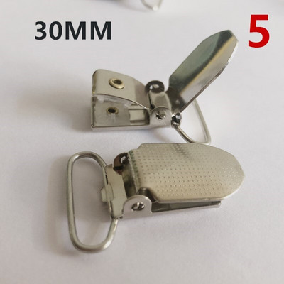 Kovové traky Paci, klipy na cumlík, detské cumlíky, spony, retiazkové príslušenstvo, plastový háčik, 30 ks