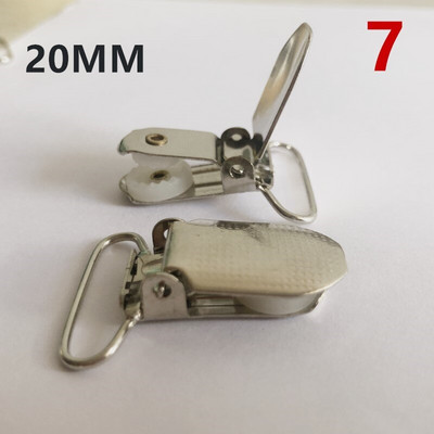 Kovové traky Paci, klipy na cumlík, detské cumlíky, spony, retiazkové príslušenstvo, plastový háčik, 30 ks