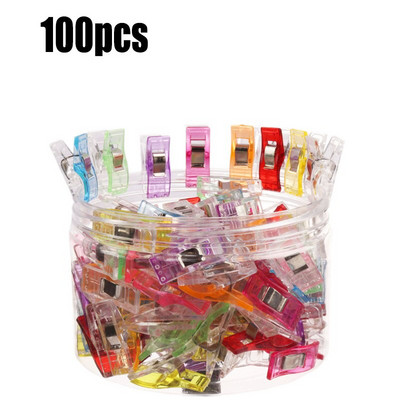 25/50/100/150 ks Šijacie remeselné prešívané prešívané deky Farebné plastové klipy Svorky Balenie pre patchwork Šitie remeslá Spona na kardigan