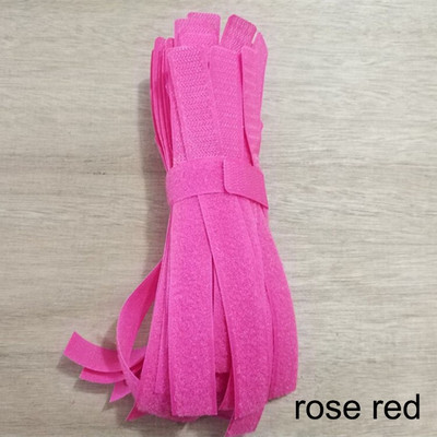 20 bucăți de bandă de fixare adezivă Legături de cablu Elemente de fixare cu cârlig și buclă Stick Cataramă Bundlet de curea Legată spate în spate cu bandă magică