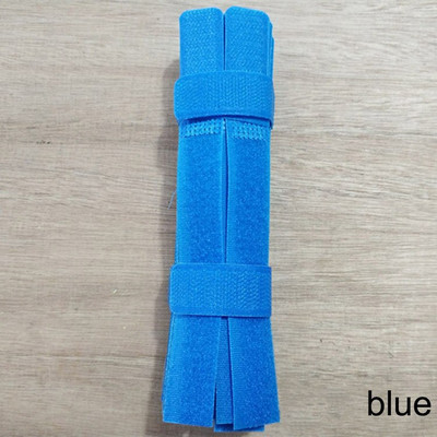 20 bucăți de bandă de fixare adezivă Legături de cablu Elemente de fixare cu cârlig și buclă Stick Cataramă Bundlet de curea Legată spate în spate cu bandă magică