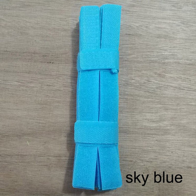 20 bucăți de bandă de fixare adezivă Legături de cablu Elemente de fixare cu cârlig și buclă Stick Cataramă Bundlet de curea Legată spate în spate cu bandă magică