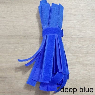 20 bucăți de bandă de fixare adezivă Legături de cablu Elemente de fixare cu cârlig și buclă Stick Cataramă Bundlet de curea Legată spate în spate cu bandă magică