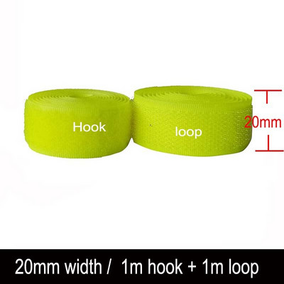2-10 cm széles, fluoreszkáló sárga, nem tapadó tépőzáras rögzítő szalag varázsszalagos matrica pánt varrásához