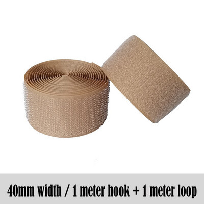 Khaki värvi ilma kleepuva konksu aasa kinnitusteibi õmblemine Aksessuaarid teip kleebised rihmad moerõivad 20/25/40/50/100mm DIY
