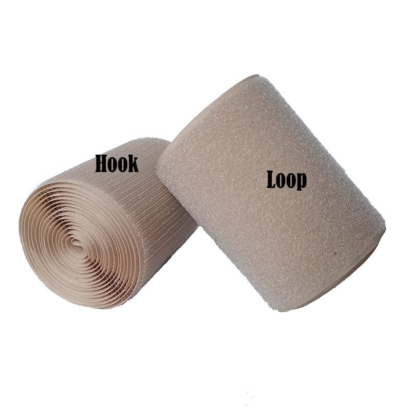 Khaki värvi ilma kleepuva konksu aasa kinnitusteibi õmblemine Aksessuaarid teip kleebised rihmad moerõivad 20/25/40/50/100mm DIY