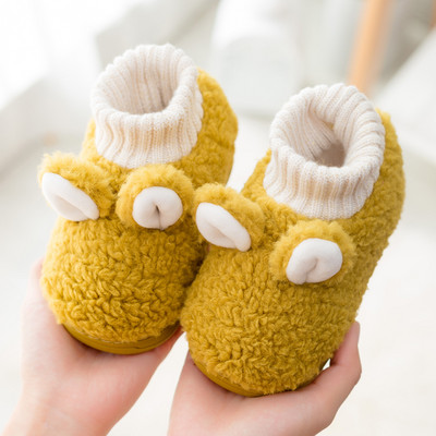 Papuci de puf tip șosetă pentru copii pentru băieți și fete