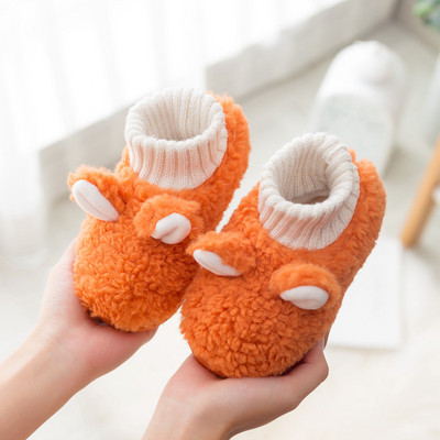 Papuci de puf tip șosetă pentru copii pentru băieți și fete