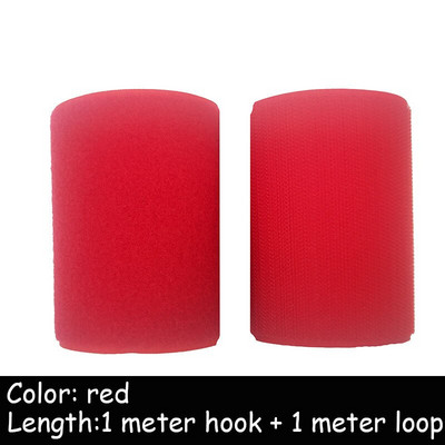 10 εκ. Πλάτος ζεστό ροζ νάιλον όχι αυτοκόλλητο γάντζο ταινία στερέωσης βρόχου ράβοντας μαγική ταινία αυτοκόλλητο γρατσουνιά λουράκι κόκκινο ρούχα