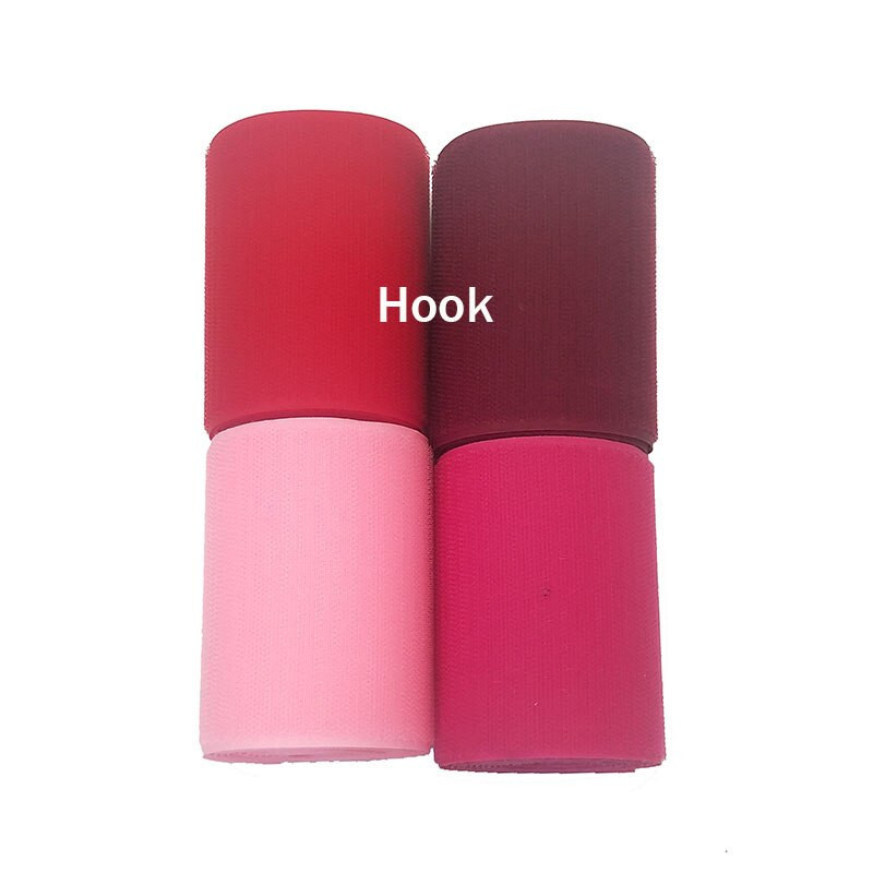 10 εκ. Πλάτος ζεστό ροζ νάιλον όχι αυτοκόλλητο γάντζο ταινία στερέωσης βρόχου ράβοντας μαγική ταινία αυτοκόλλητο γρατσουνιά λουράκι κόκκινο ρούχα