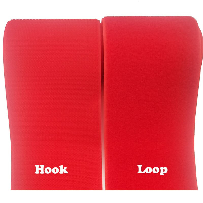 10 εκ. Πλάτος ζεστό ροζ νάιλον όχι αυτοκόλλητο γάντζο ταινία στερέωσης βρόχου ράβοντας μαγική ταινία αυτοκόλλητο γρατσουνιά λουράκι κόκκινο ρούχα