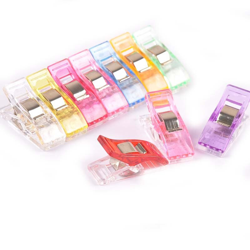 10 ks nových viacfarebných šijacích sponiek, háčkovacích, pletacích doplnkov, DIY svoriek na látky, patchworkových plastových sponiek, sponiek na papier