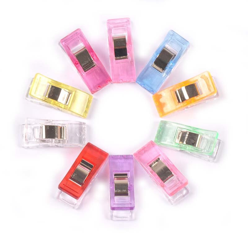 10 ks nových viacfarebných šijacích sponiek, háčkovacích, pletacích doplnkov, DIY svoriek na látky, patchworkových plastových sponiek, sponiek na papier