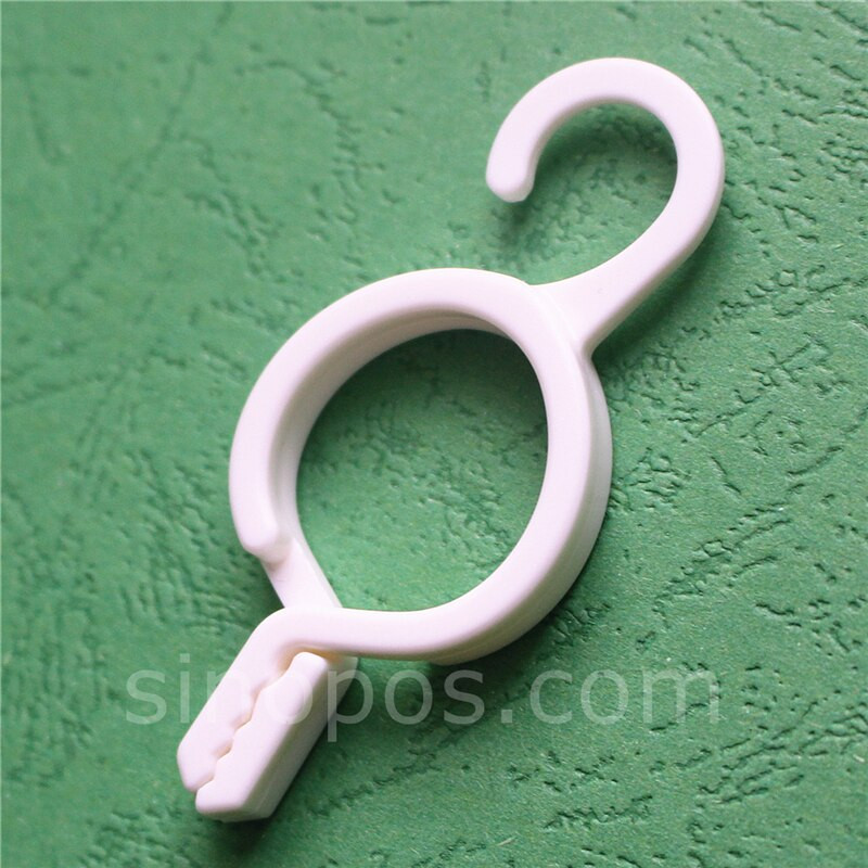 Umeraș pentru afișaj cu clemă pentru eșarfe din plastic, cleme cu buclă de strângere de perete cu grilă de cârlig șapcă covor șosete mănuși eșantion de prosop cârlig inel pentru batistă