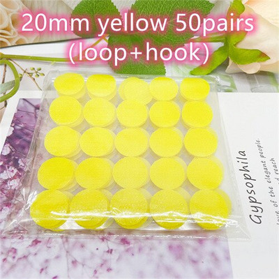 20 mm taškų lipdukų kabliukai ir kilpos dvipusė tvirta lipni juostelė, užsegama mygtuku, siuvimo įrankiai, reikmenys 50/100 porų