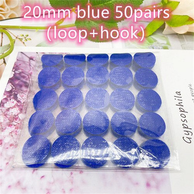 20 mm taškų lipdukų kabliukai ir kilpos dvipusė tvirta lipni juostelė, užsegama mygtuku, siuvimo įrankiai, reikmenys 50/100 porų