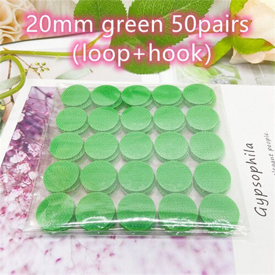 20 mm taškų lipdukų kabliukai ir kilpos dvipusė tvirta lipni juostelė, užsegama mygtuku, siuvimo įrankiai, reikmenys 50/100 porų