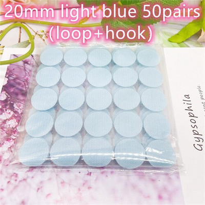 20 mm taškų lipdukų kabliukai ir kilpos dvipusė tvirta lipni juostelė, užsegama mygtuku, siuvimo įrankiai, reikmenys 50/100 porų