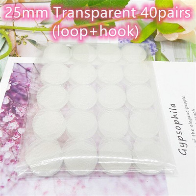 20 mm taškų lipdukų kabliukai ir kilpos dvipusė tvirta lipni juostelė, užsegama mygtuku, siuvimo įrankiai, reikmenys 50/100 porų