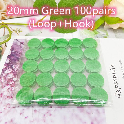 20 mm taškų lipdukų kabliukai ir kilpos dvipusė tvirta lipni juostelė, užsegama mygtuku, siuvimo įrankiai, reikmenys 50/100 porų