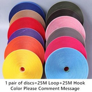 50MM 1meter/páry farebných upevňovacích pások z nylonu so suchým zipsom bez lepiacej spony, magické káblové zväzky, DIY remeselnícke šijacie príslušenstvo
