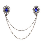 Naiste meeste kivist pross tutikett reväärinõel Vintage elegantne kampsun sall ketiklambrid kampsuni krae hoidjad kaunistused