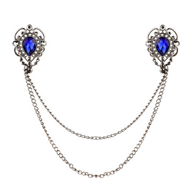 Naiste meeste kivist pross tutikett reväärinõel Vintage elegantne kampsun sall ketiklambrid kampsuni krae hoidjad kaunistused