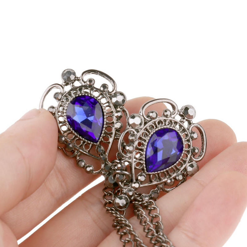 Naiste meeste kivist pross tutikett reväärinõel Vintage elegantne kampsun sall ketiklambrid kampsuni krae hoidjad kaunistused