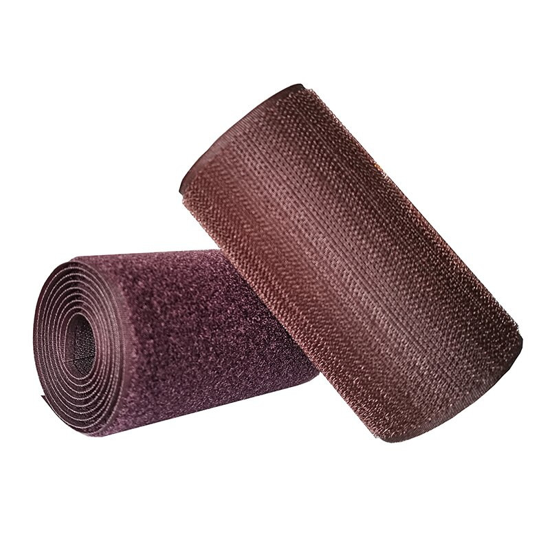 100 mm šírka káva bez lepidla suchý zips páska šijacia magická páska nálepka popruh Couture páska oblečenie