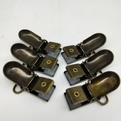 Strieborné/bronzové klipy na traky v tvare U na nohavice, praktické klipy na popruhy, kovové klipy, 10 ks/sada 35*20 mm