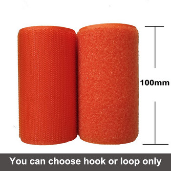 10 см ширина оранжев найлон без самозалепваща се лента кука примка магическа закопчалка лента шиене на магическа лента за стикери платнена лента